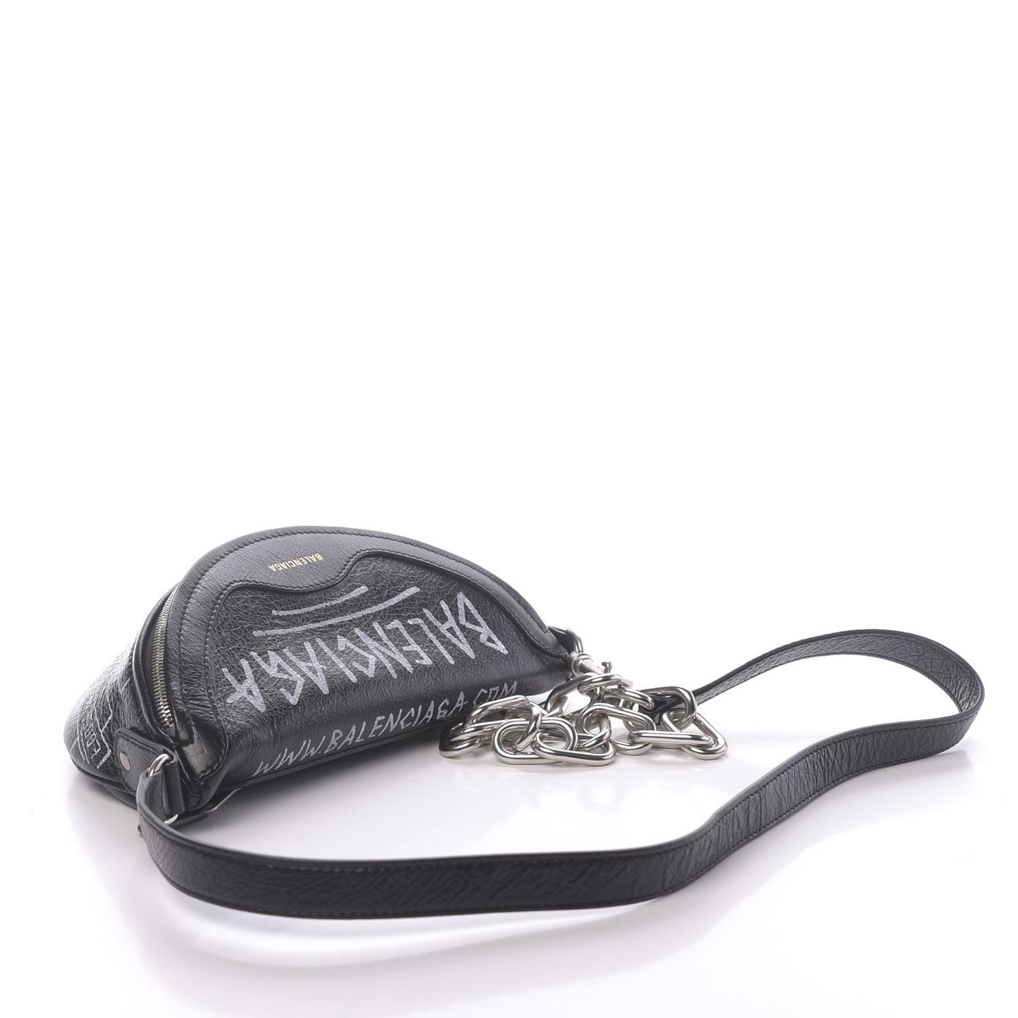 Agneau Arena Graffiti All Over XXS Souvenir Belt Bag Black White