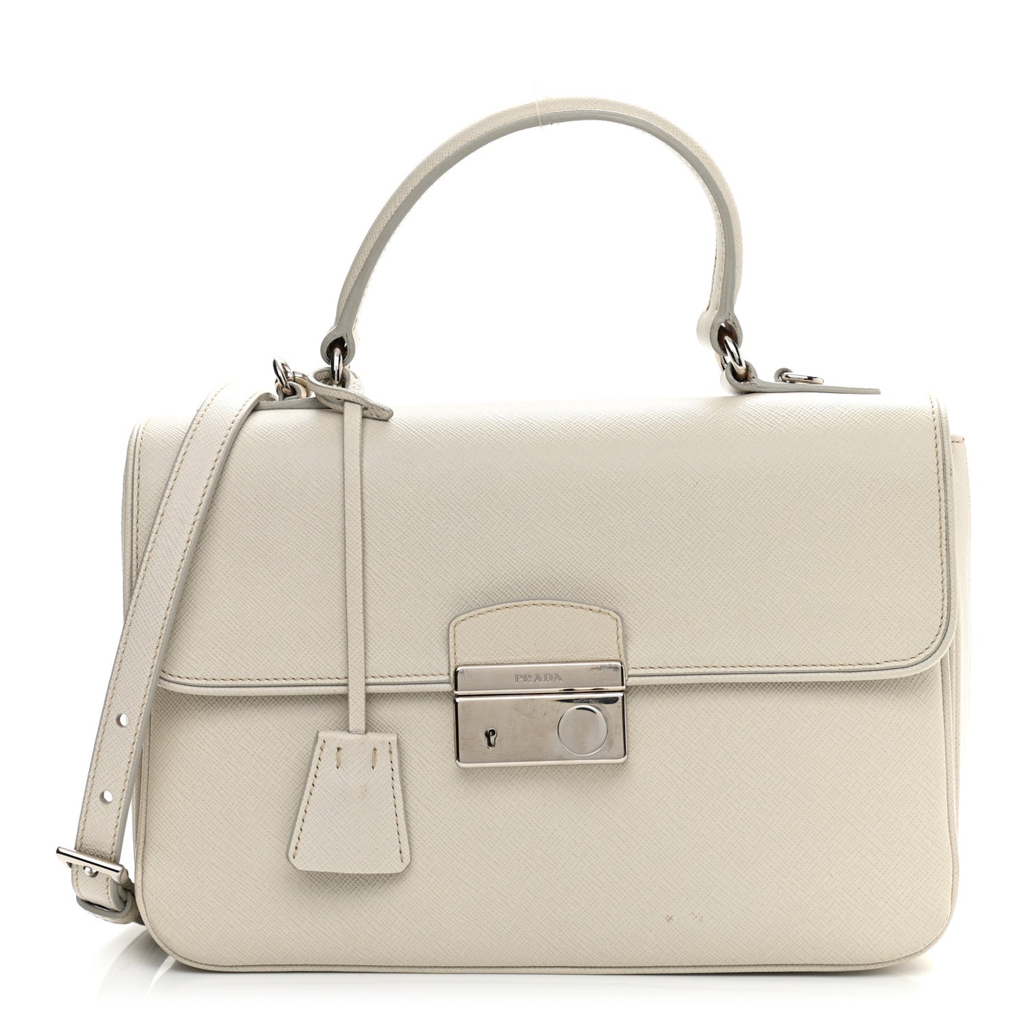 Saffiano Lux Sound Top Handle Pomice