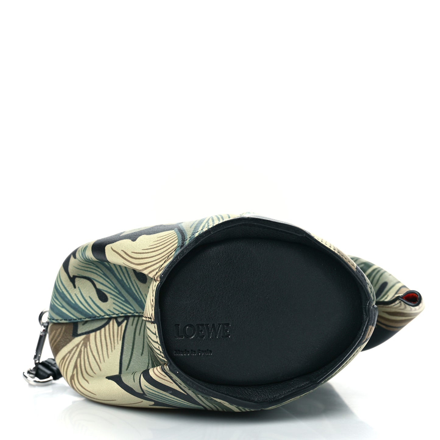 Calfskin Printed Mini Elephant Crossbody Bag Green