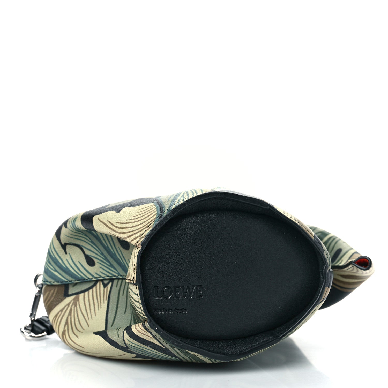 Loewe Calfskin Printed Mini Elephant Crossbody Bag Green 4 of 8