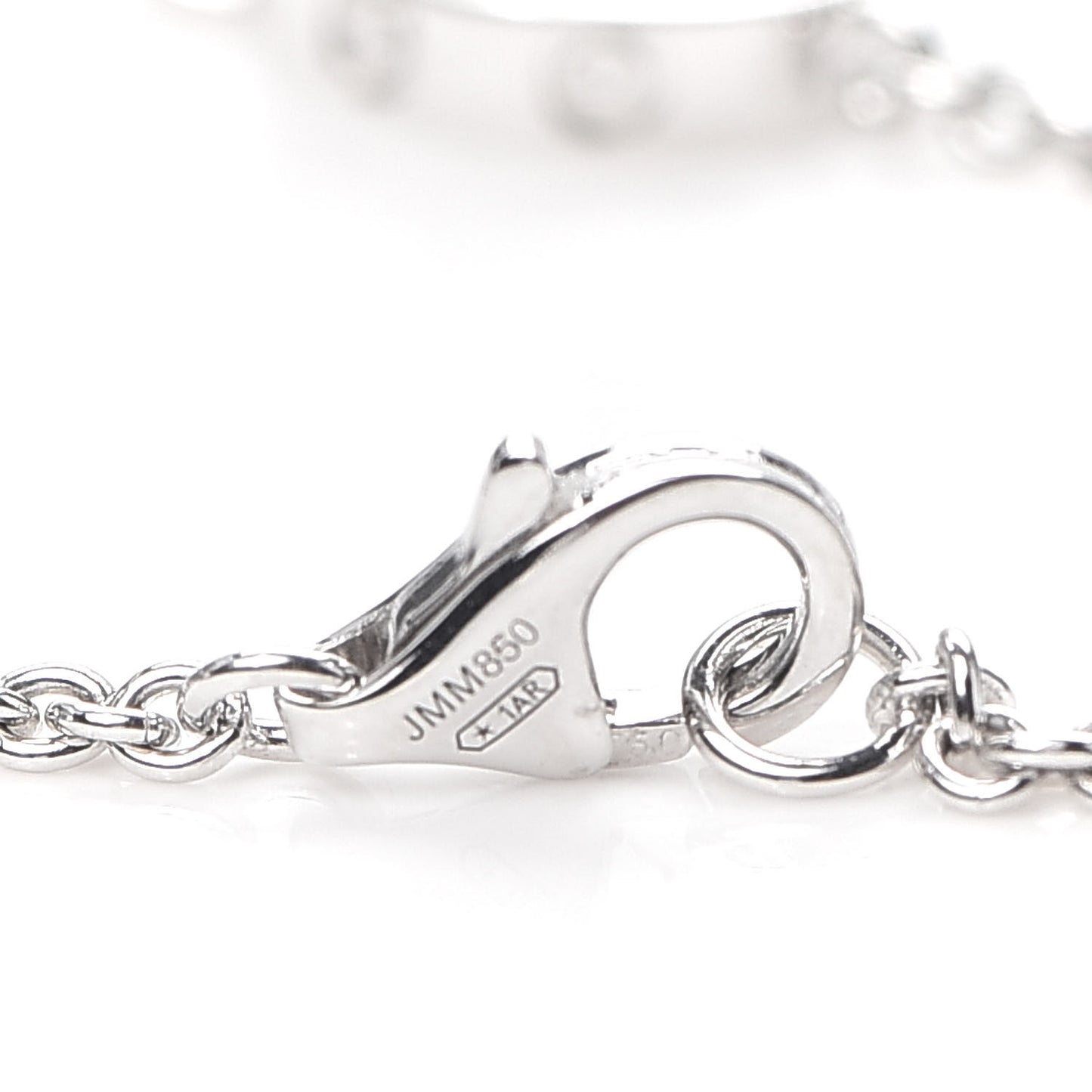 18K White Gold Interlocking LOVE Bracelet