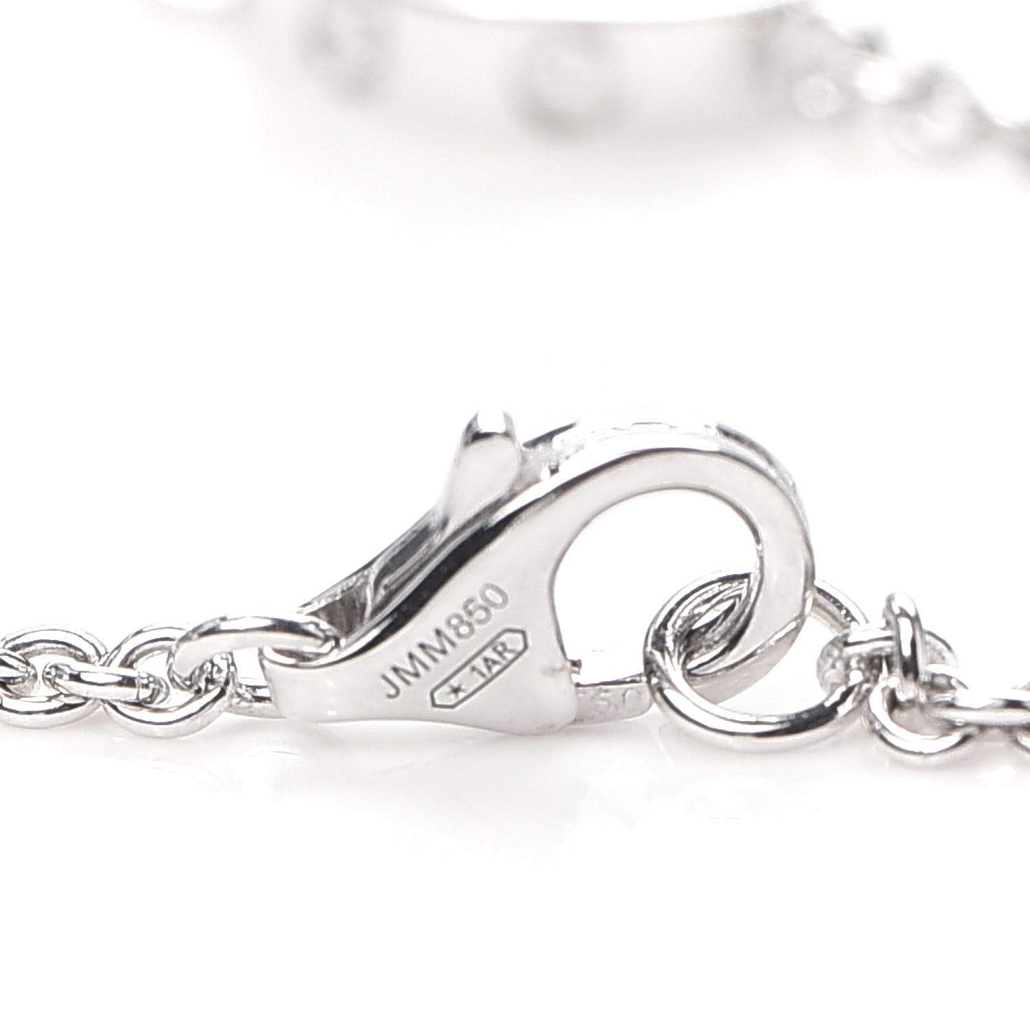 Cartier 18K White Gold Interlocking LOVE Bracelet 4 of 5