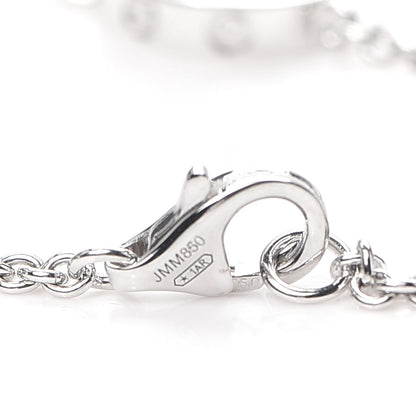 Cartier 18K White Gold Interlocking LOVE Bracelet 4 of 5