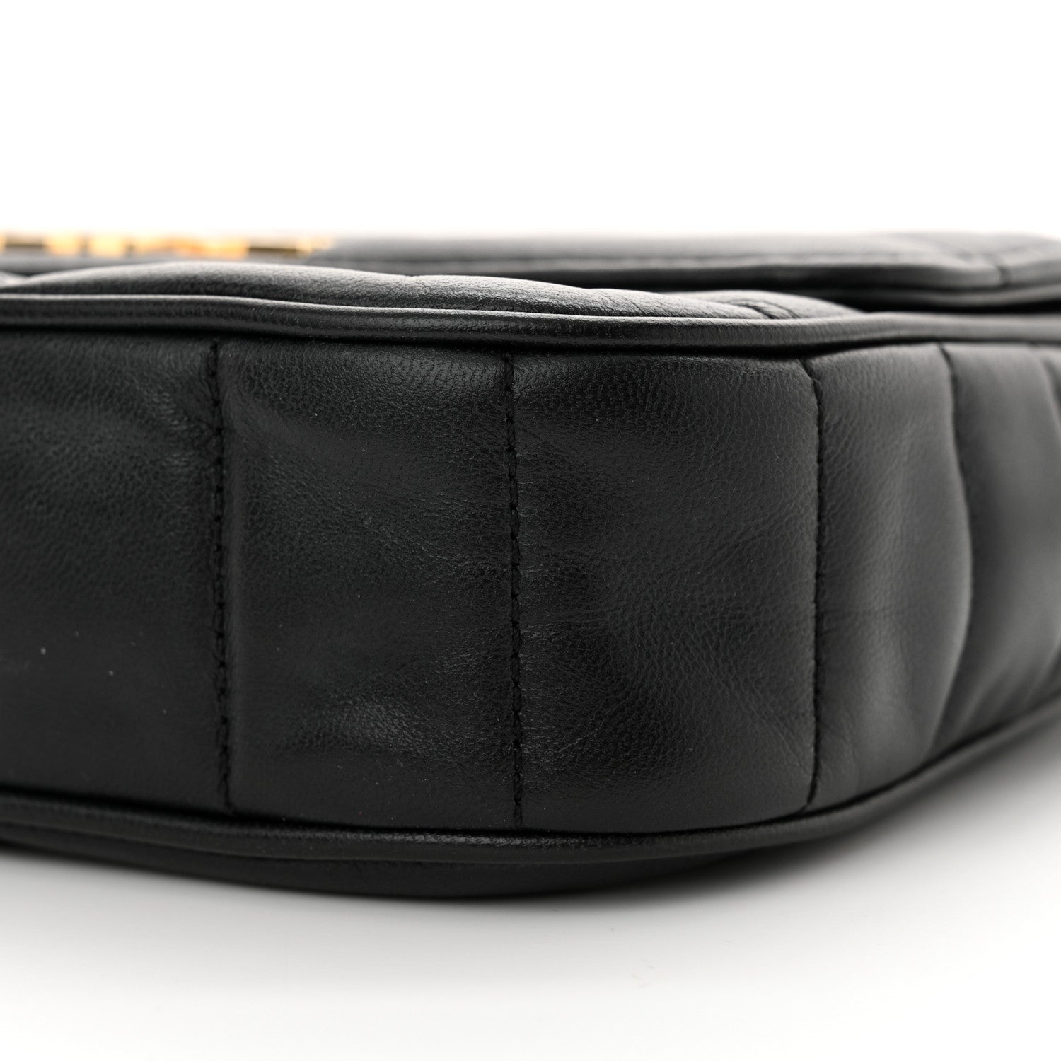 Celine Goatskin Matelasse Chain Shoulder Bag Black 9 of 17