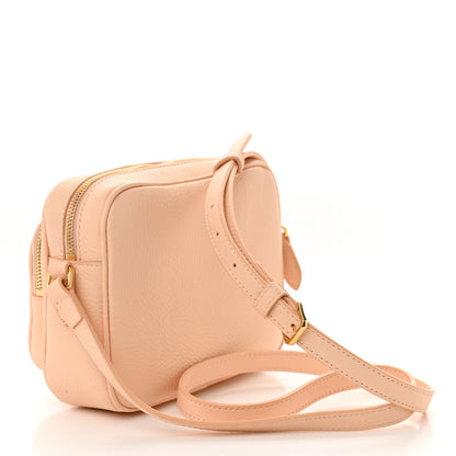 Burberry Grained Calfskin Small Camera Bag Peach Pink 3 of 11