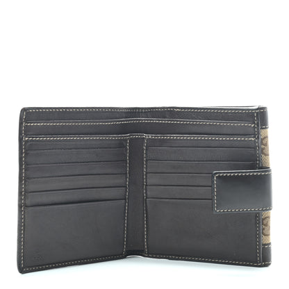 Gucci Monogram French Flap Wallet Dark Brown 6 of 7