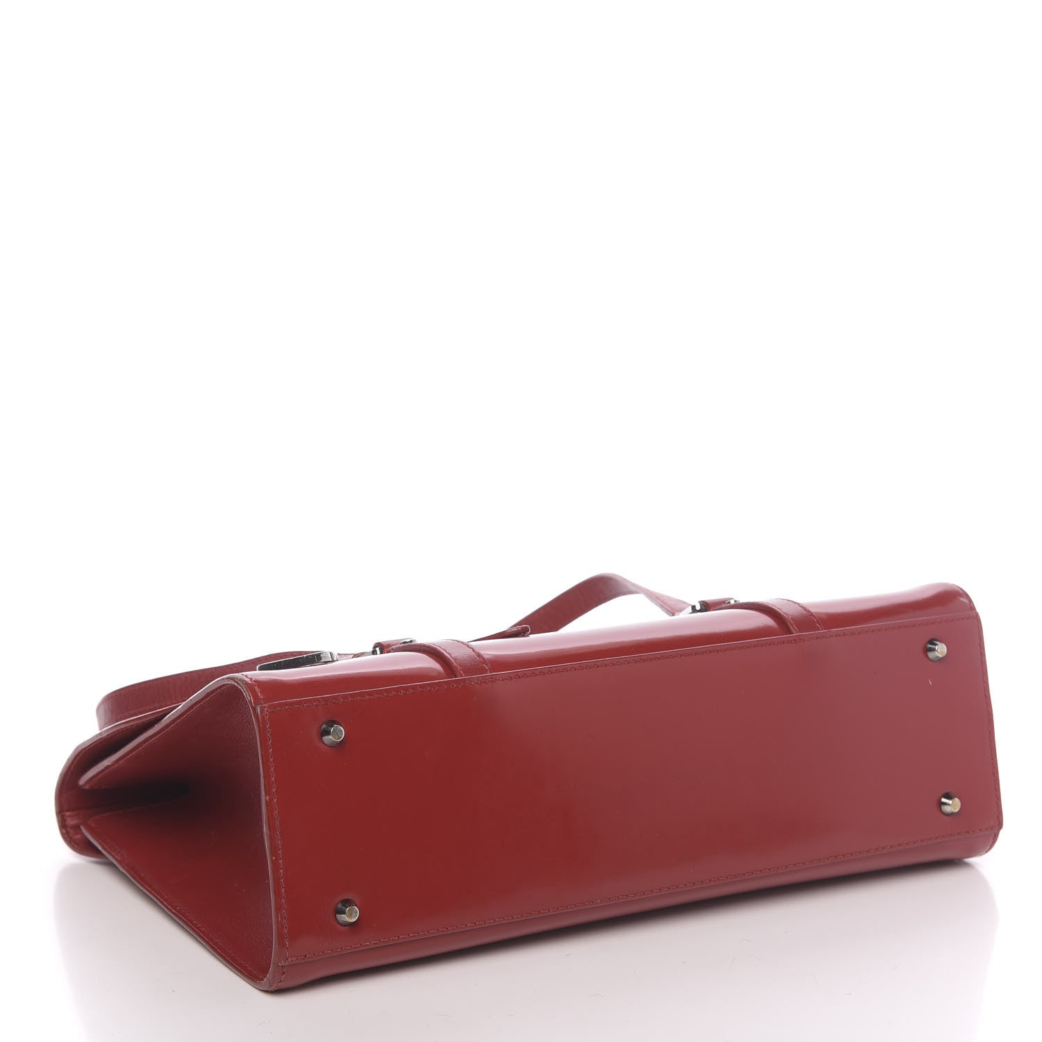 Christian Dior Glazed Calfskin Saddle Shopper Red 4 of 18
