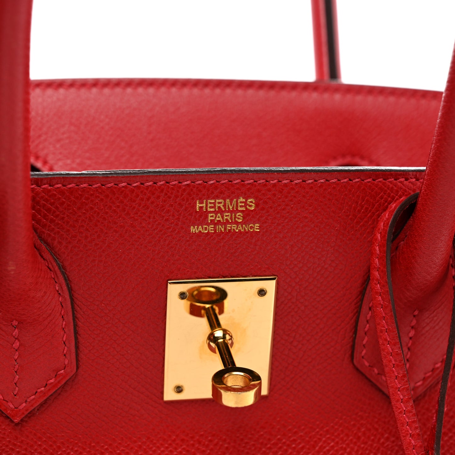 Epsom Birkin 30 Rouge Casaque