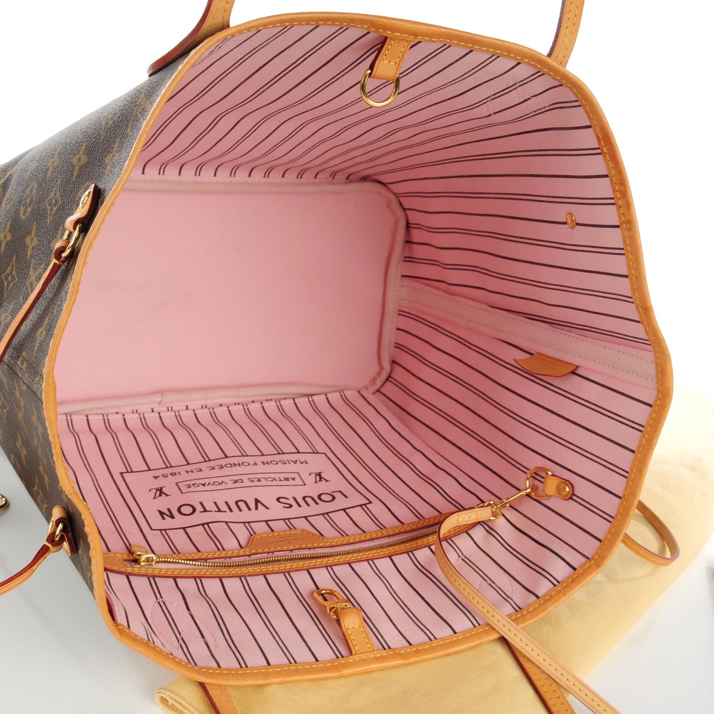 Monogram Neo Neverfull MM Rose Ballerine