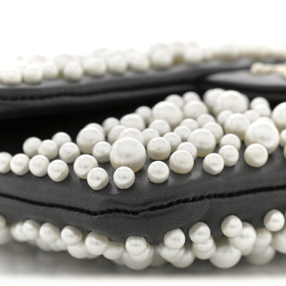 Chanel Lambskin Pearls Flap Black 9 of 10