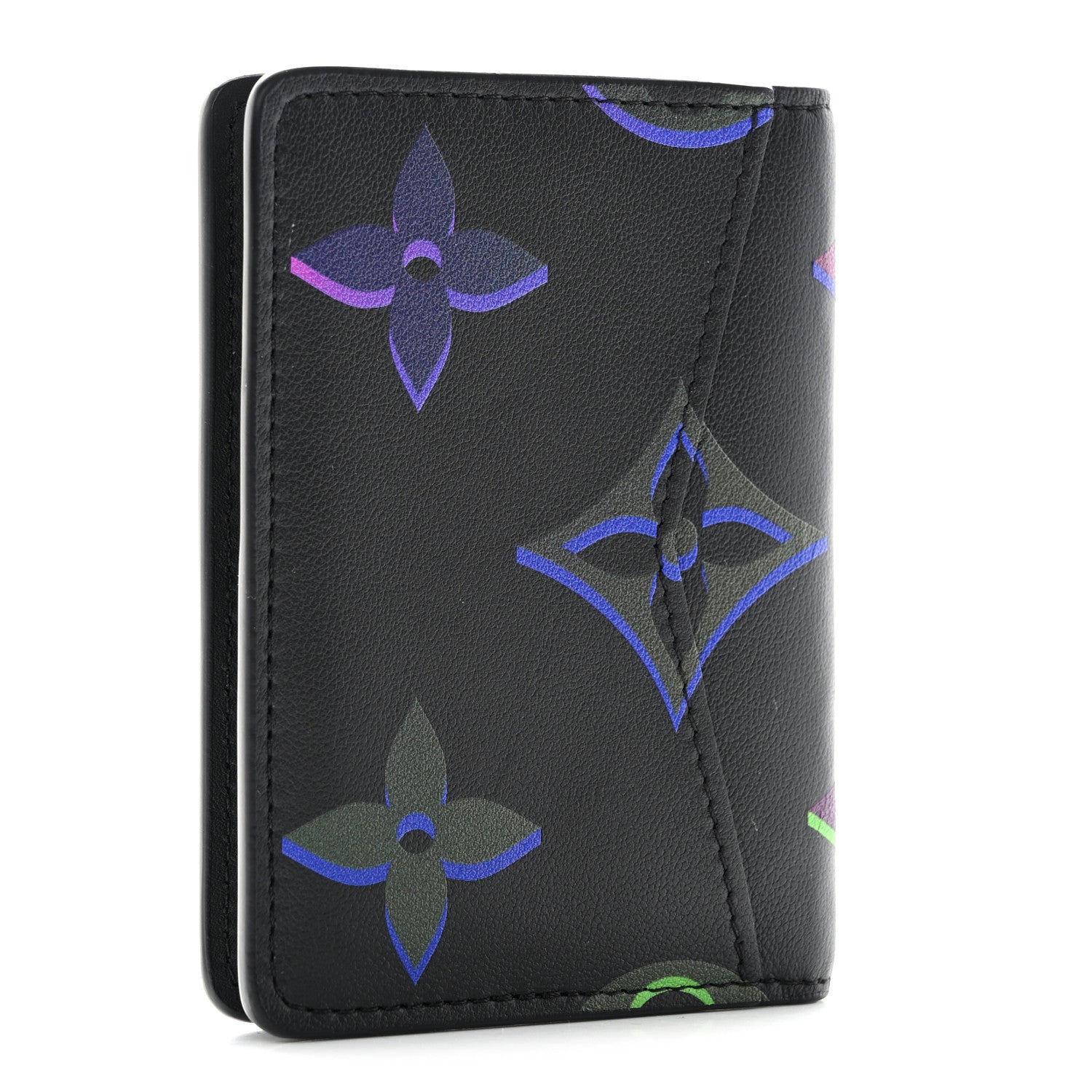 Louis Vuitton Calfskin Monogram Spotlight Pocket Orginizer Black Multicolor 3 of 8
