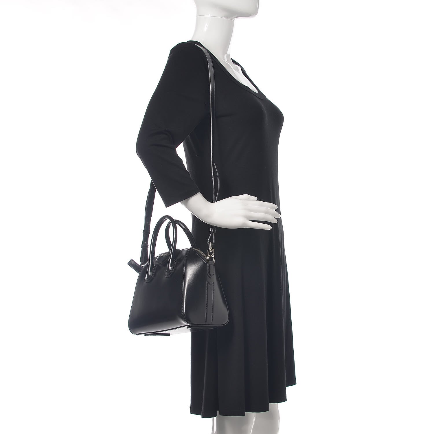 Givenchy Shiny Lord Calfskin Mini Antigona Black 2 of 9