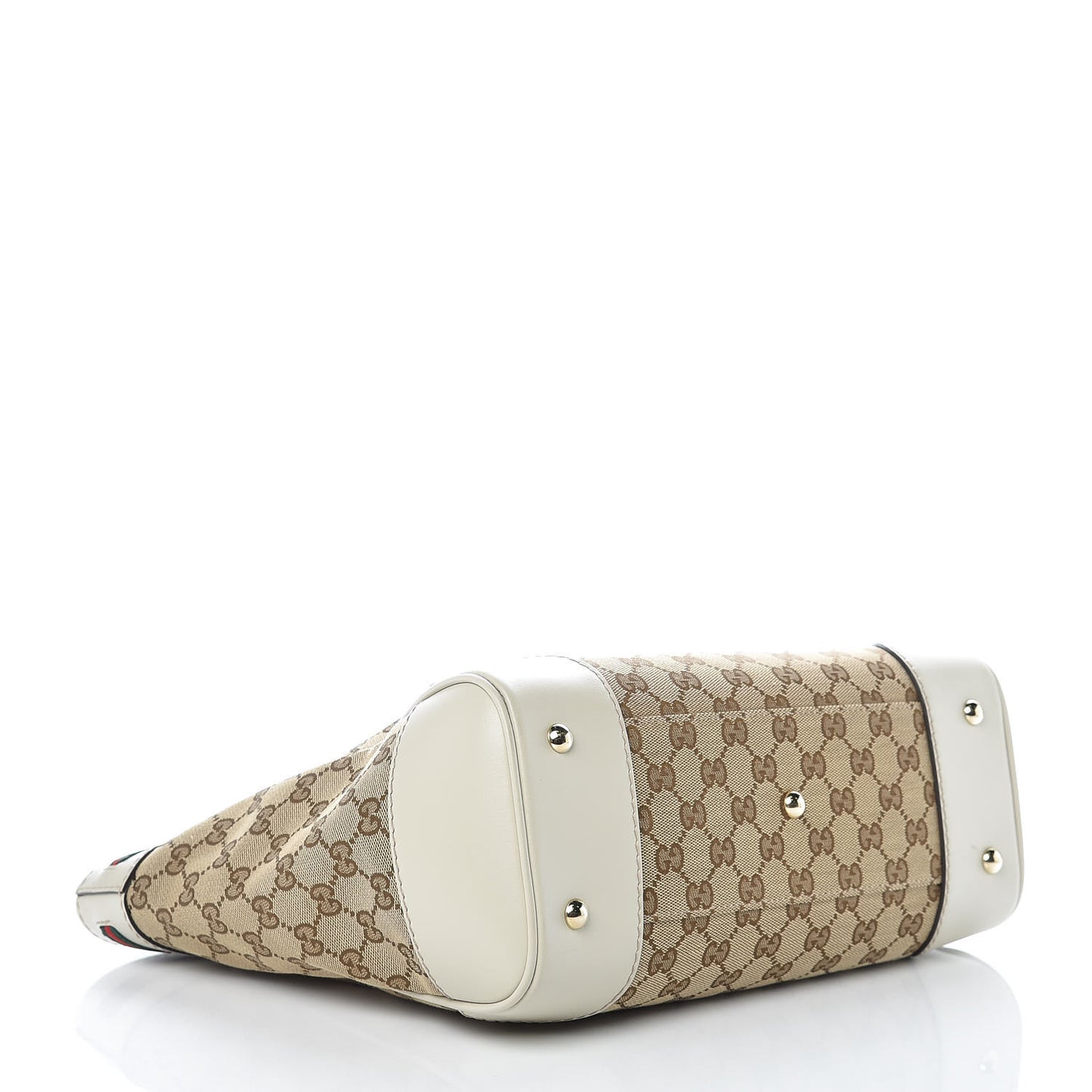 Monogram Web Medium Mayfair Tote Off White