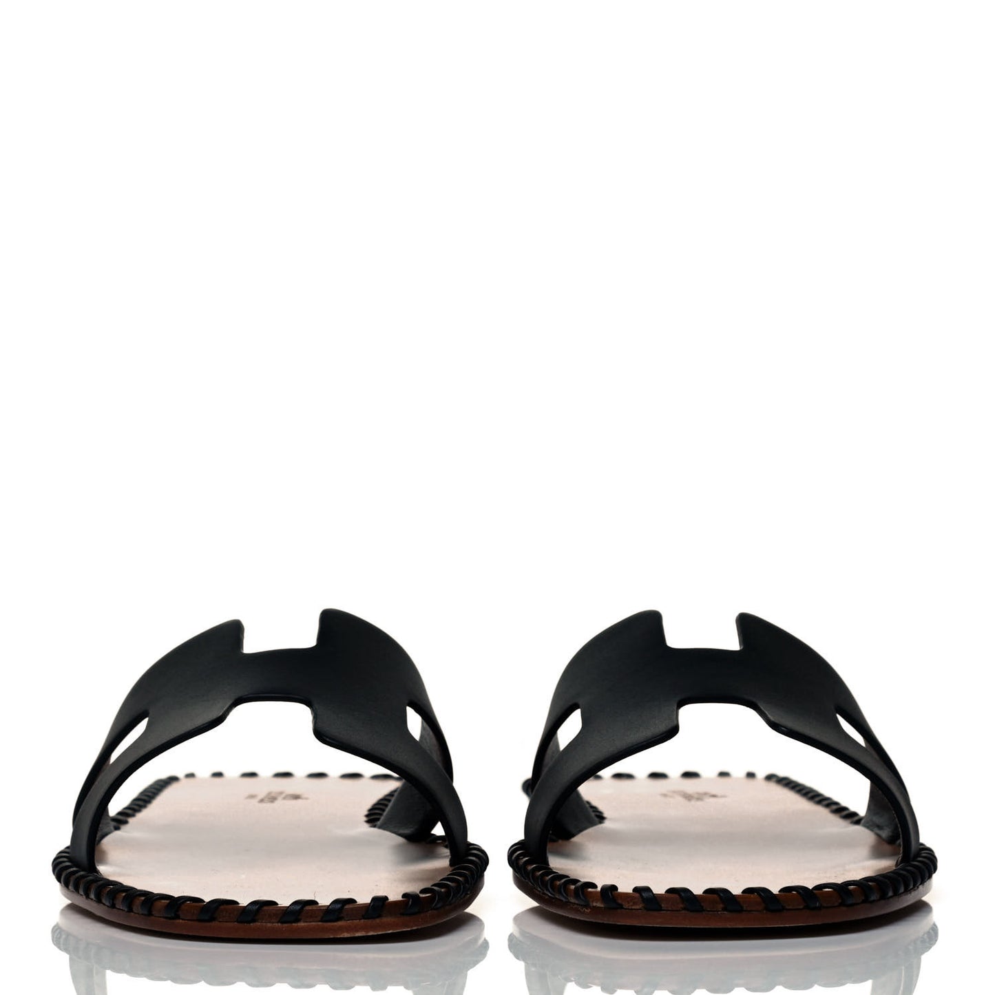 Box Calfskin Braided Oran Sandals 40 Black