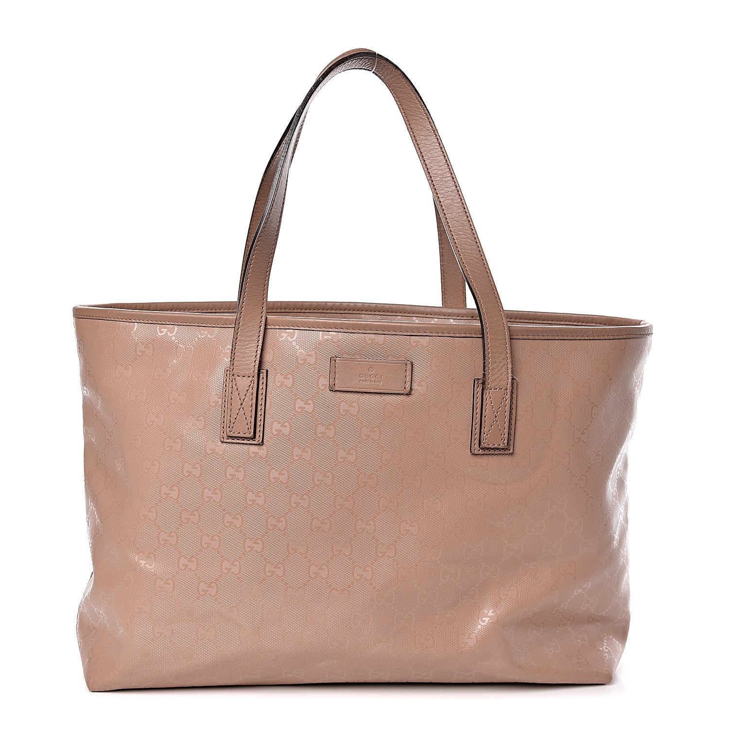 Gucci Imprime Monogram Medium Zippered Shopping Tote Winter Rose 1 of 11