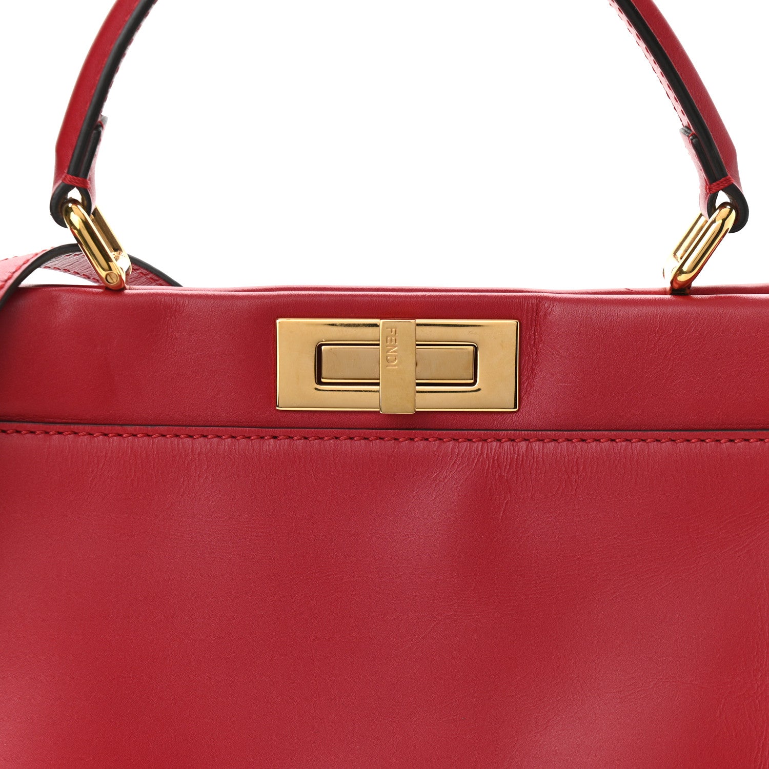 Fendi Vitello Morgan Fabric Jacquard Pequin Medium Peekaboo Iconic Satchel Mattone Tobacco Black 8 of 10