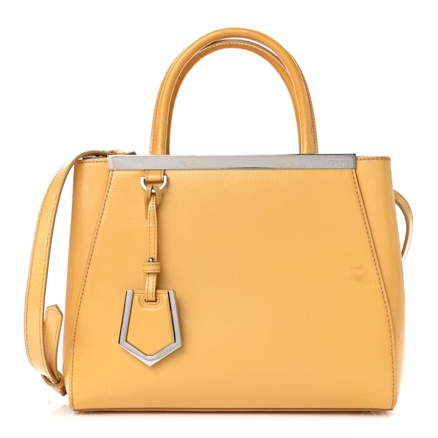 Vitello Vernice Camoscio Petite 2Jours Tote Alchemy Yellow