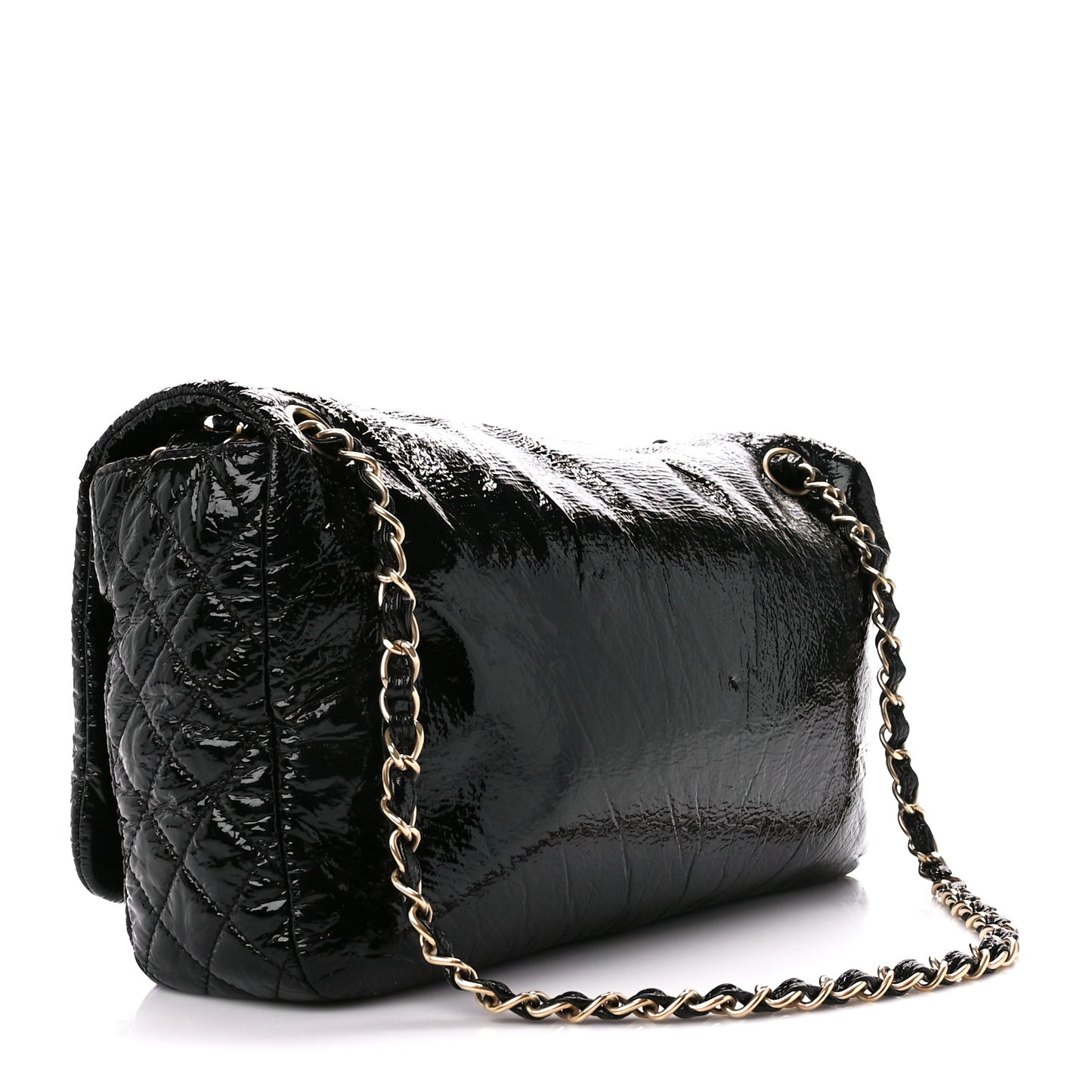 Vinyl Medium Rock and Chain Flap Black