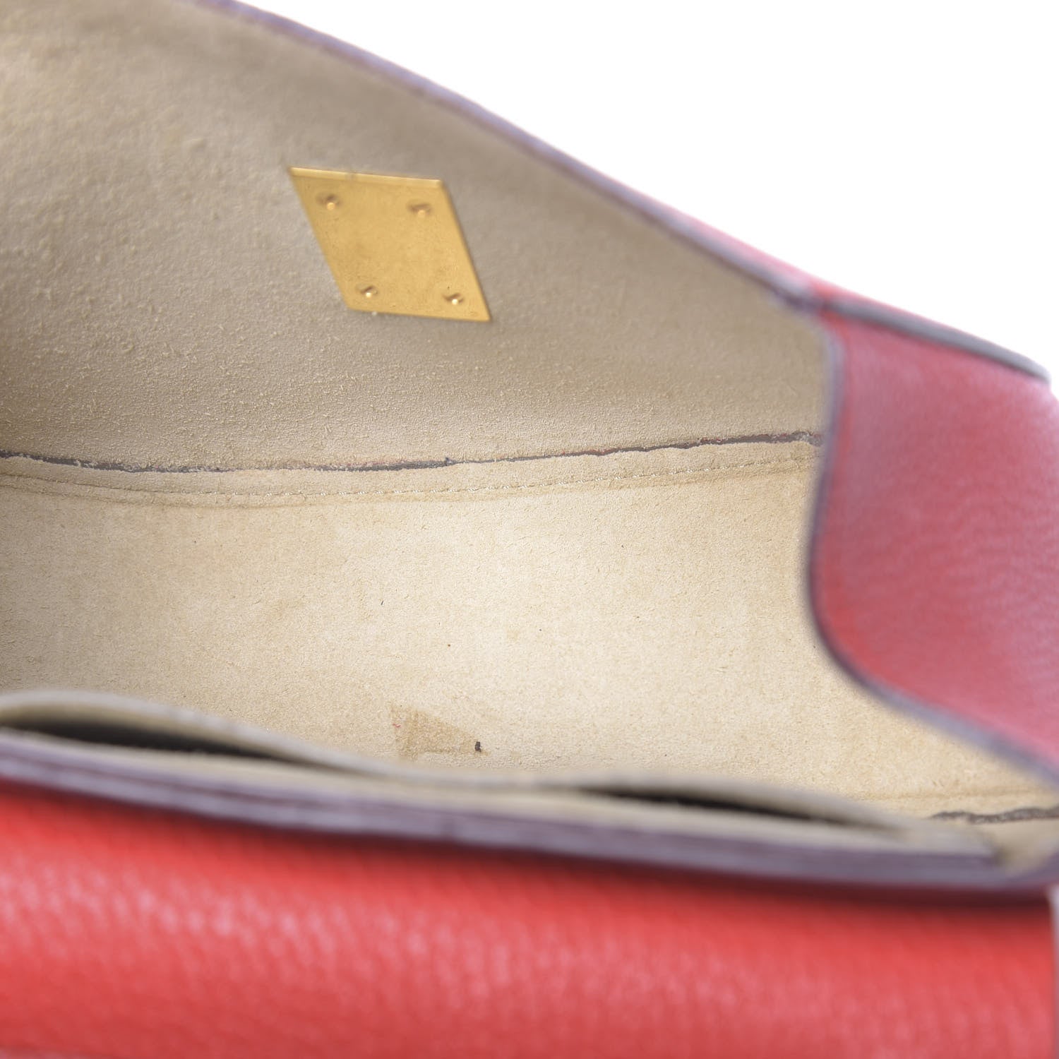 Chloe Grained Lambskin Drew Shoulder Bag Plaid Red 5 of 14