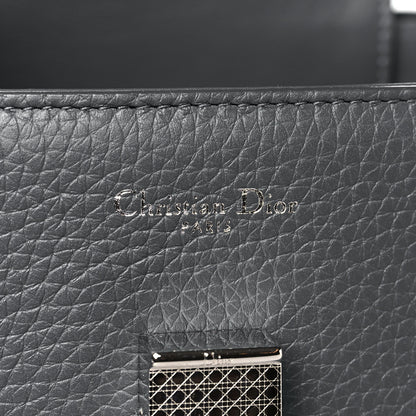 Christian Dior Bullcalf Large Diorever Flap Meteorite Grey 8 of 11