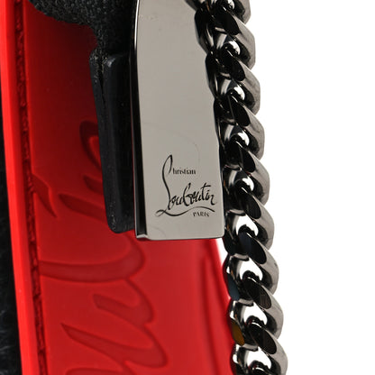 Christian Louboutin Calfskin Empire Loubinthesky Loubila Chain Clutch Black 6 of 9