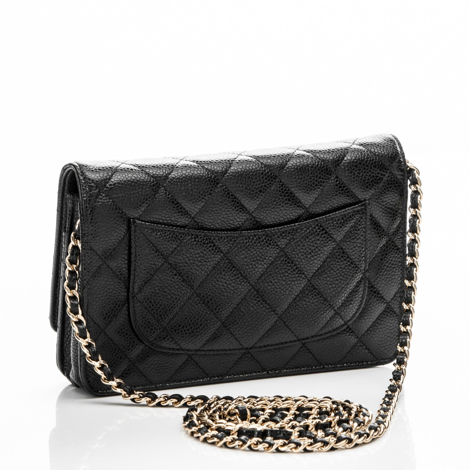 Chanel Caviar Quilted Wallet On Chain WOC Black 3 of 8