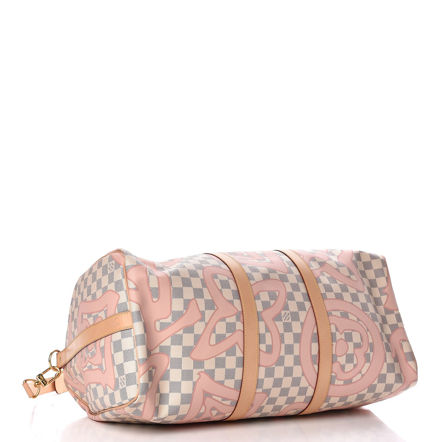 Louis Vuitton Damier Azur Tahitienne Keepall Bandouliere 50 Rose Ballerine 4 of 10