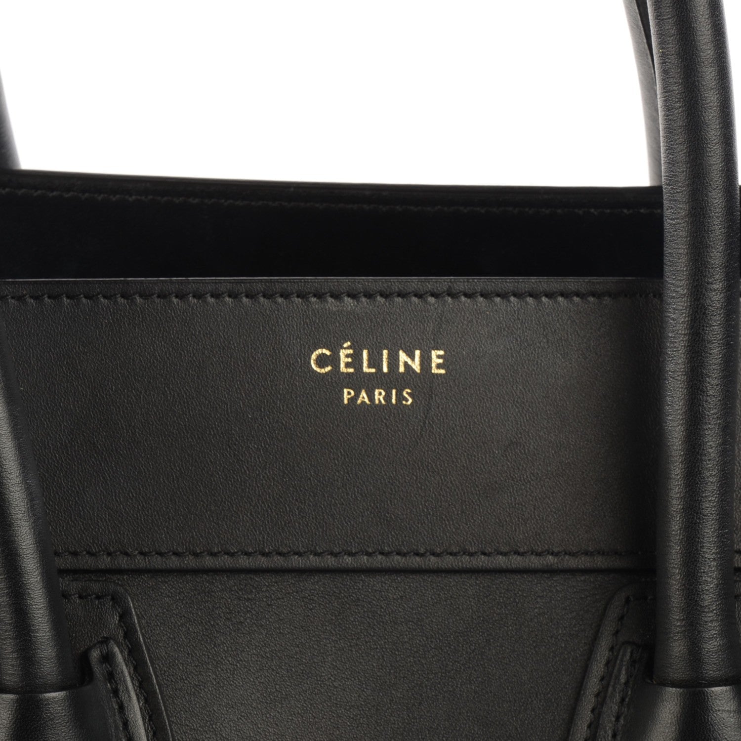 Celine Smooth Calfskin Mini Luggage Black 6 of 9