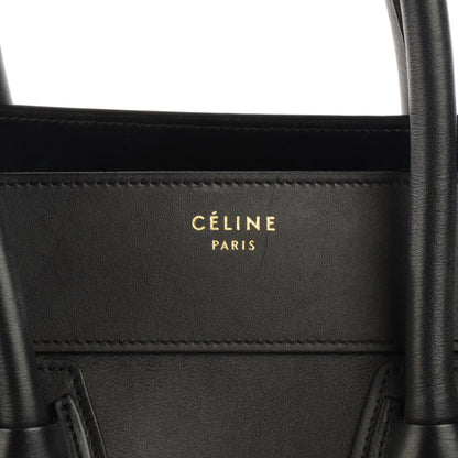 Celine Smooth Calfskin Mini Luggage Black 6 of 9