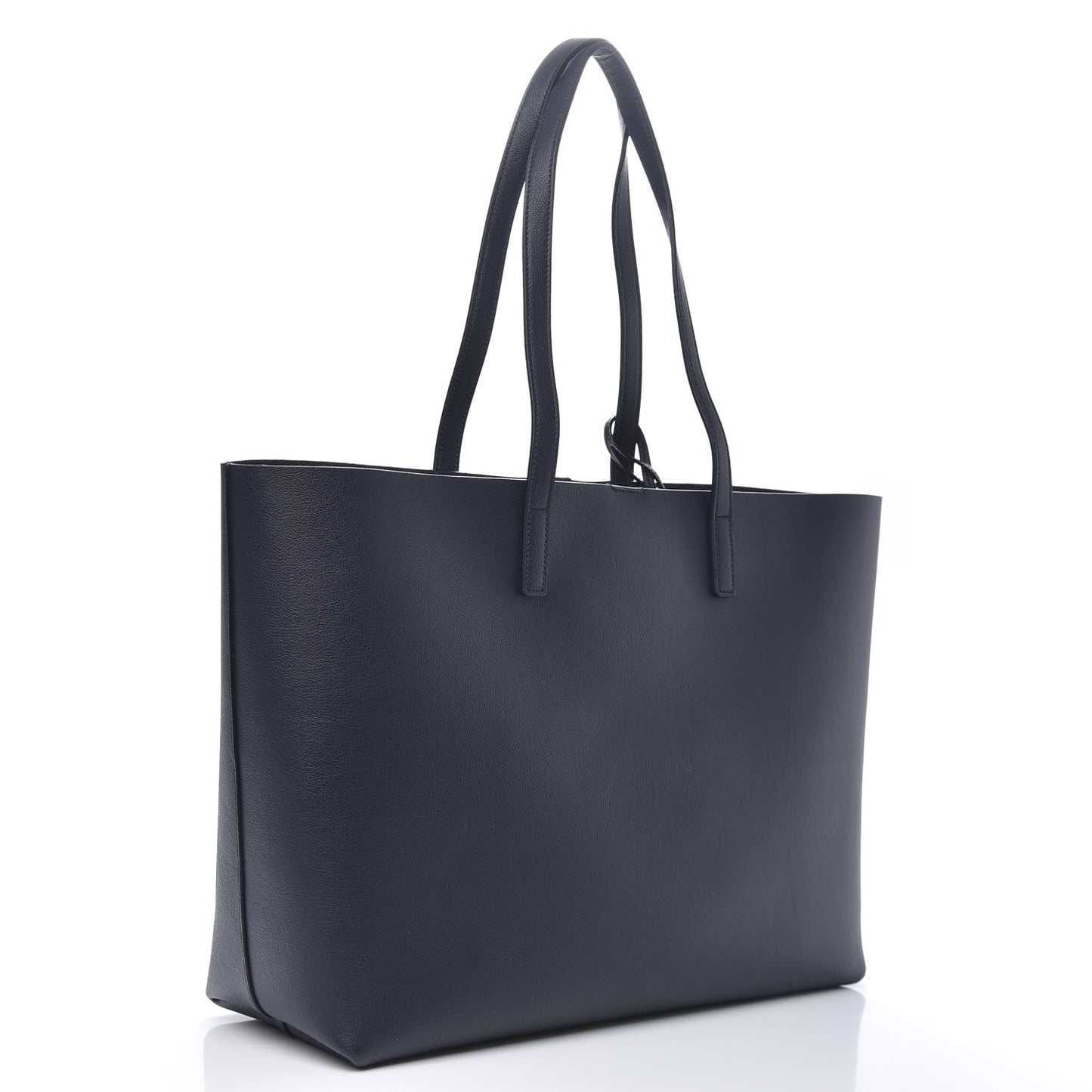 Calfskin Large Shopping Tote Deep Marine