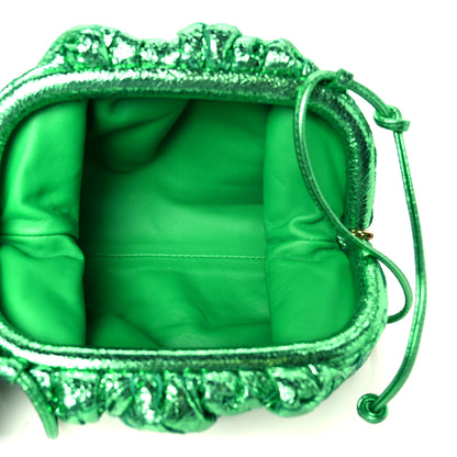 Bottega Veneta Metallic Nappa Intrecciato The Mini Pouch Parakeet 5 of 11