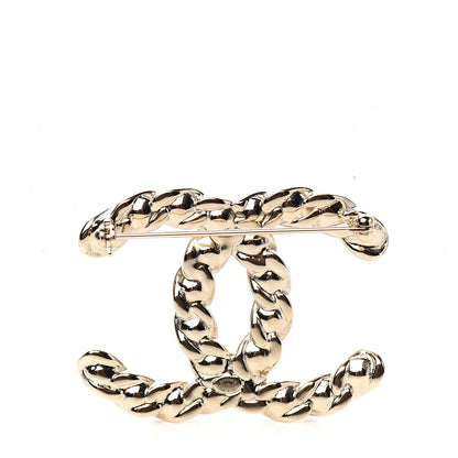 Chanel Crystal Coronation CC Brooch Gold 2 of 4