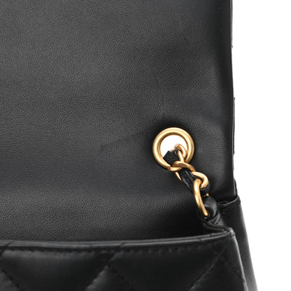 Chanel Lambskin Quilted Mini Heart Charms Flap Black 11 of 12
