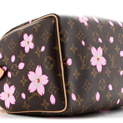 Louis Vuitton LV X TM Monogram Cherry Blossom Speedy Bandouliere 25 Sakura Brown 8 of 11