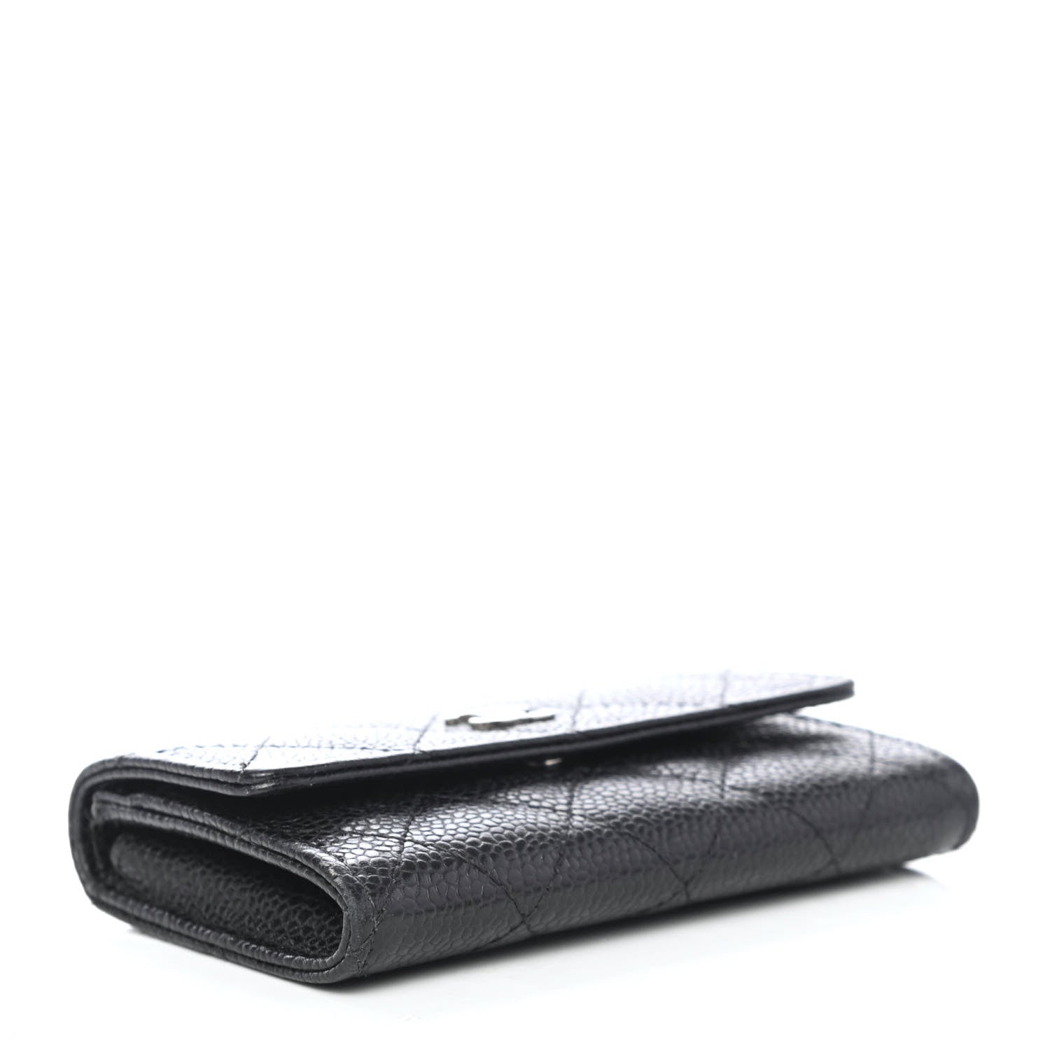 Chanel Caviar Quilted Flap Card Holder Black 3 of 4