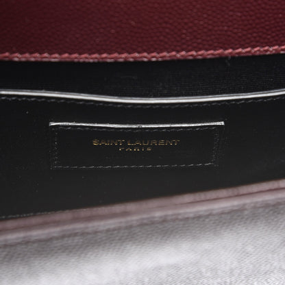 Saint Laurent Grain De Poudre Classic Monogram Clutch Amaranto 7 of 7