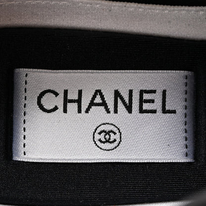 Chanel Velvet Calfskin Mixed Fibers CC Sneakers 37.5 Black 8 of 13