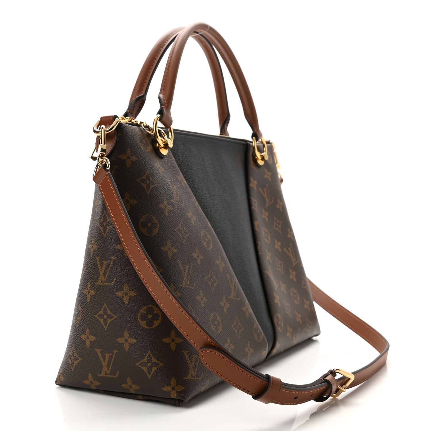Louis Vuitton Monogram V Tote MM Black 3 of 9