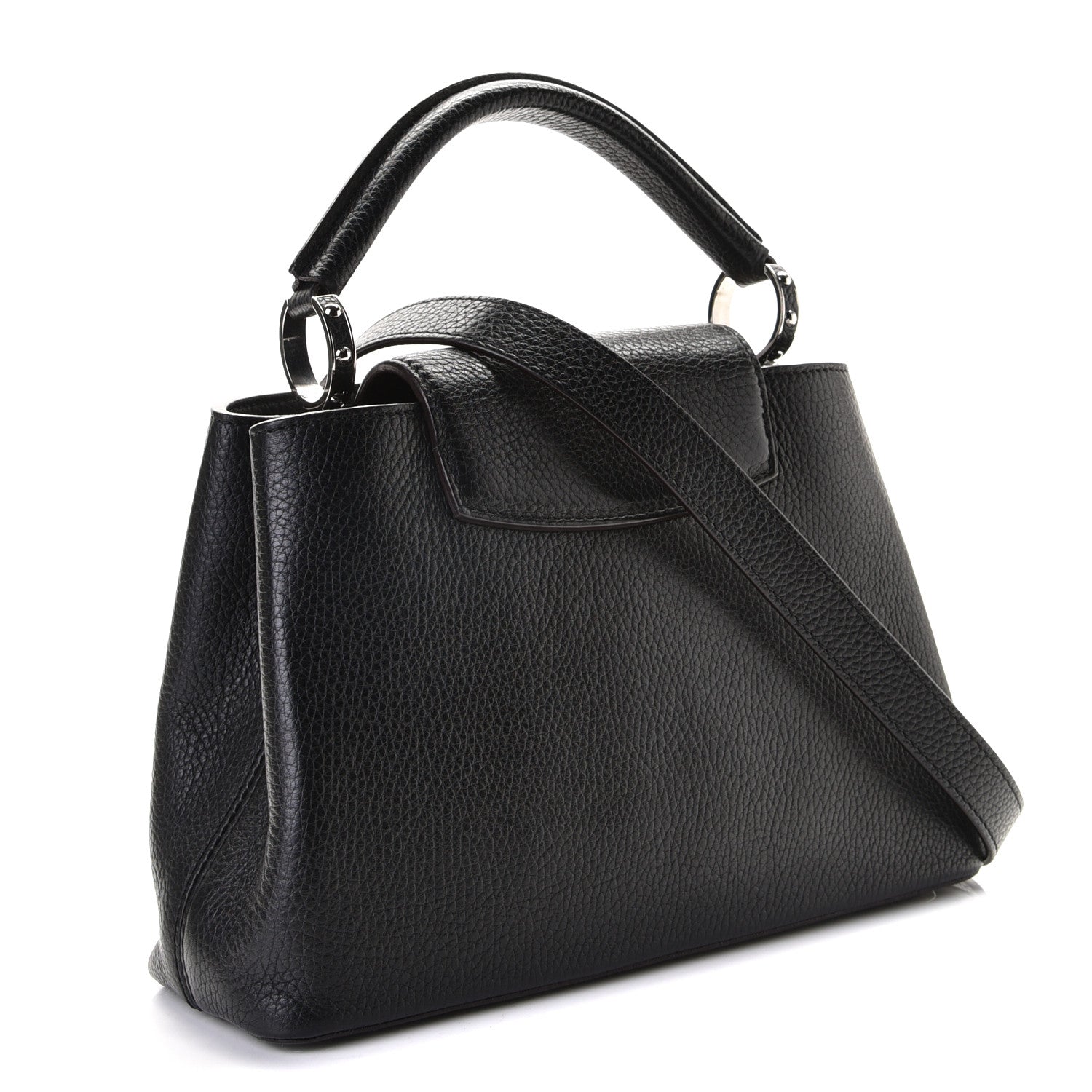 Louis Vuitton Taurillon Capucines BB Black 3 of 7