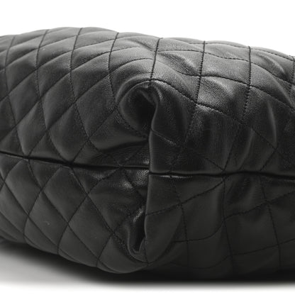 Saint Laurent Lambskin Quilted Maxi Icare Shopping Tote Black 11 of 11