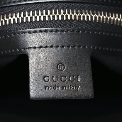 Gucci GG Supreme Monogram Web Small Flat Messenger Bag Black Grey 6 of 10