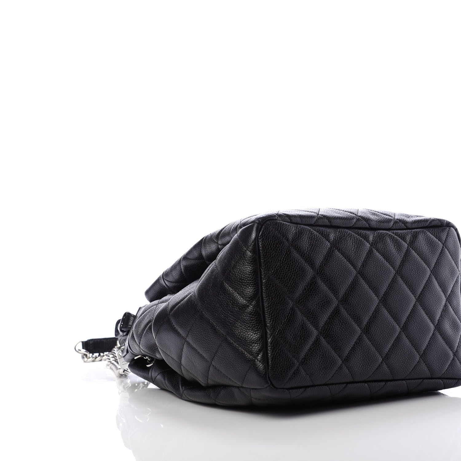 Chanel Caviar Quilted Small Chain Bucket Bag Black 6 of 12