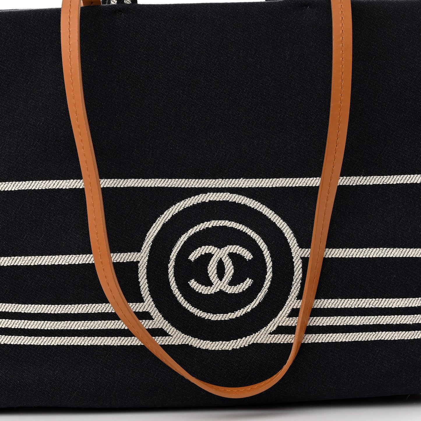 Denim Large Shopping Tote Blue