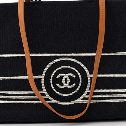Chanel Denim Large Shopping Tote Blue 9 of 11
