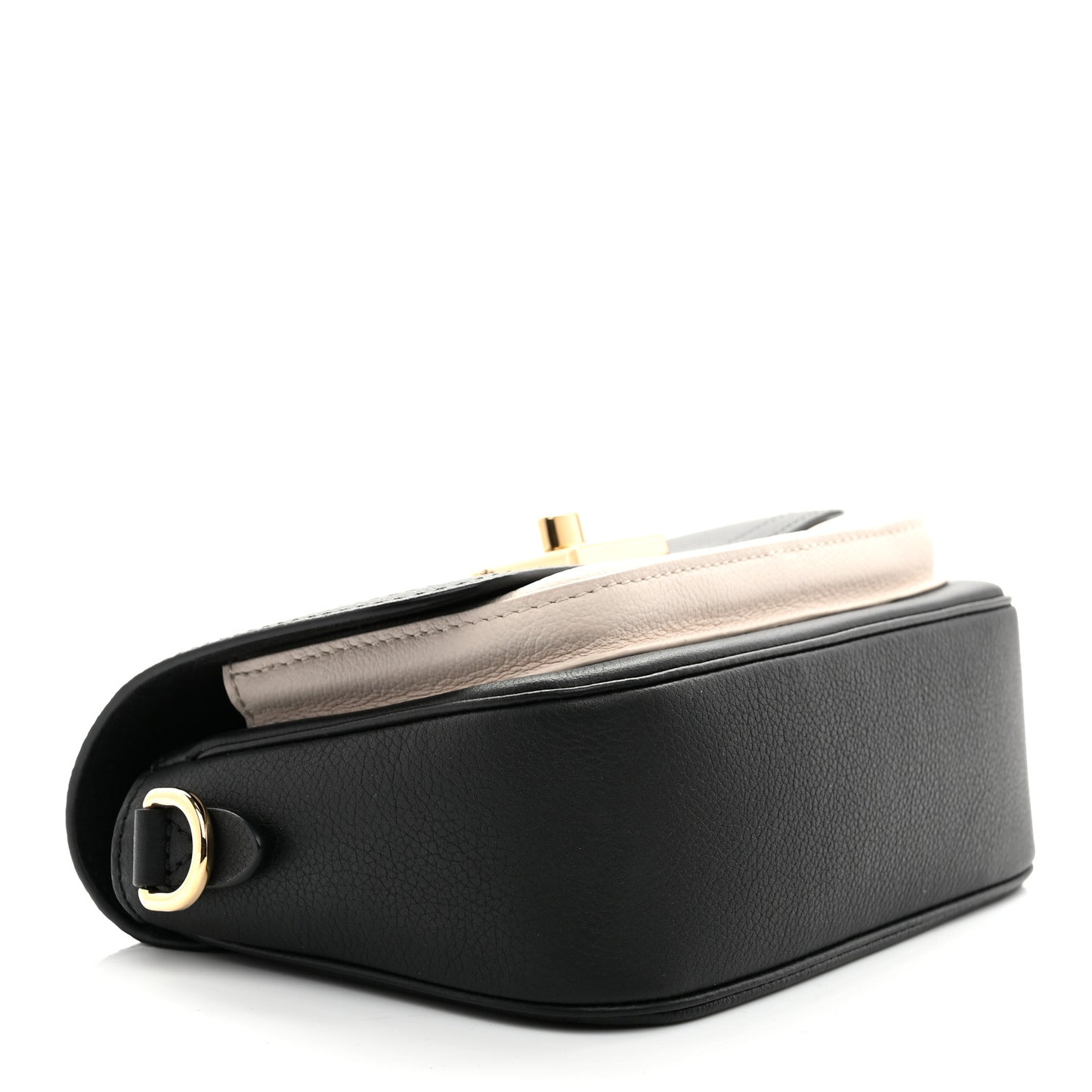 Grained Calfskin Lockme Tender Black