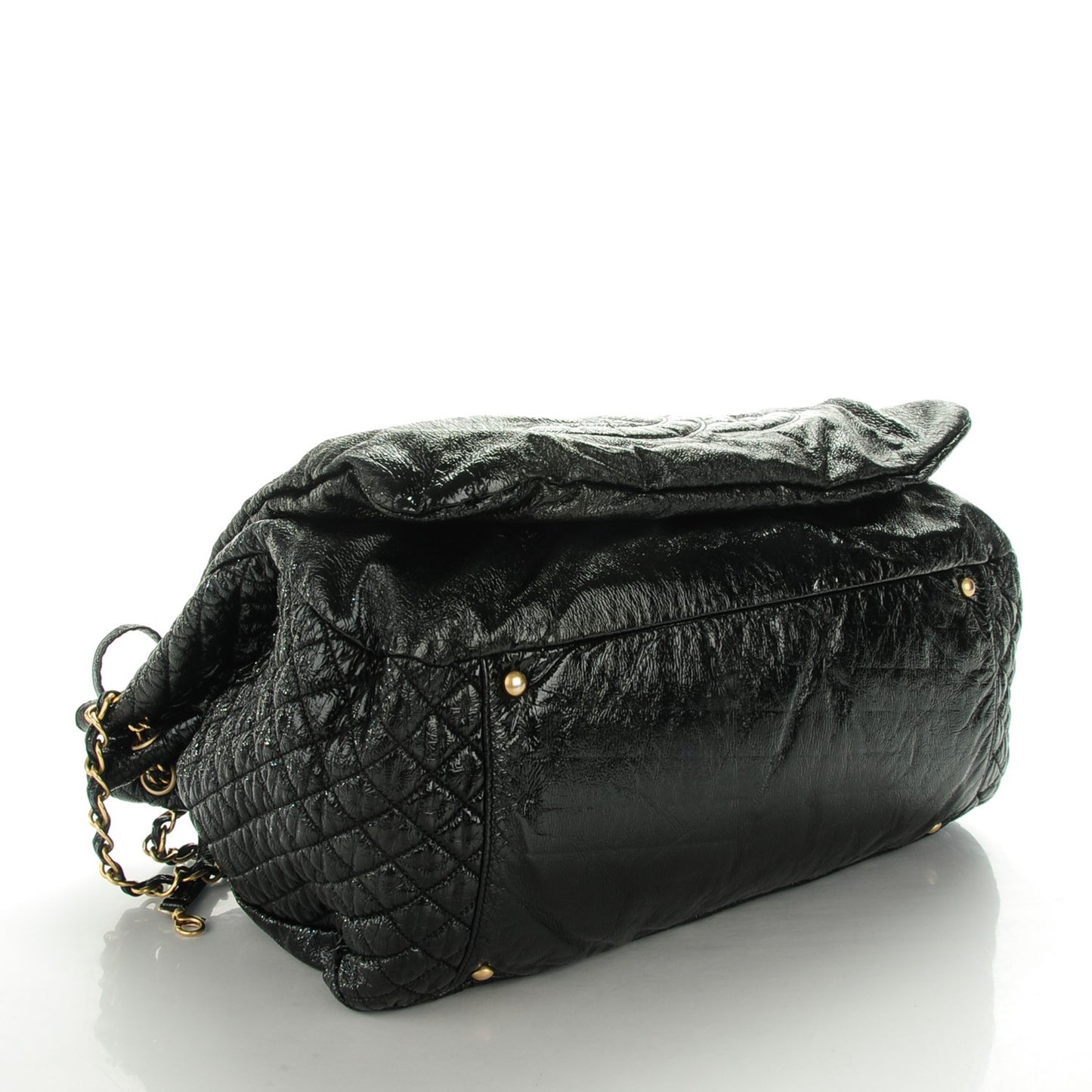 Vinyl XL Rock and Chain Flap Black