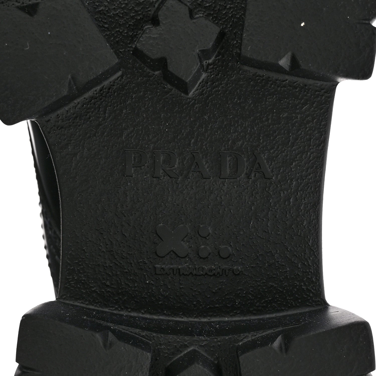 Prada Spazzolato Rois Re-Nylon Metal Triangle Logo Mens Monolith Pouch Pocket 60mm Combat Boots 7 Black 6 of 15