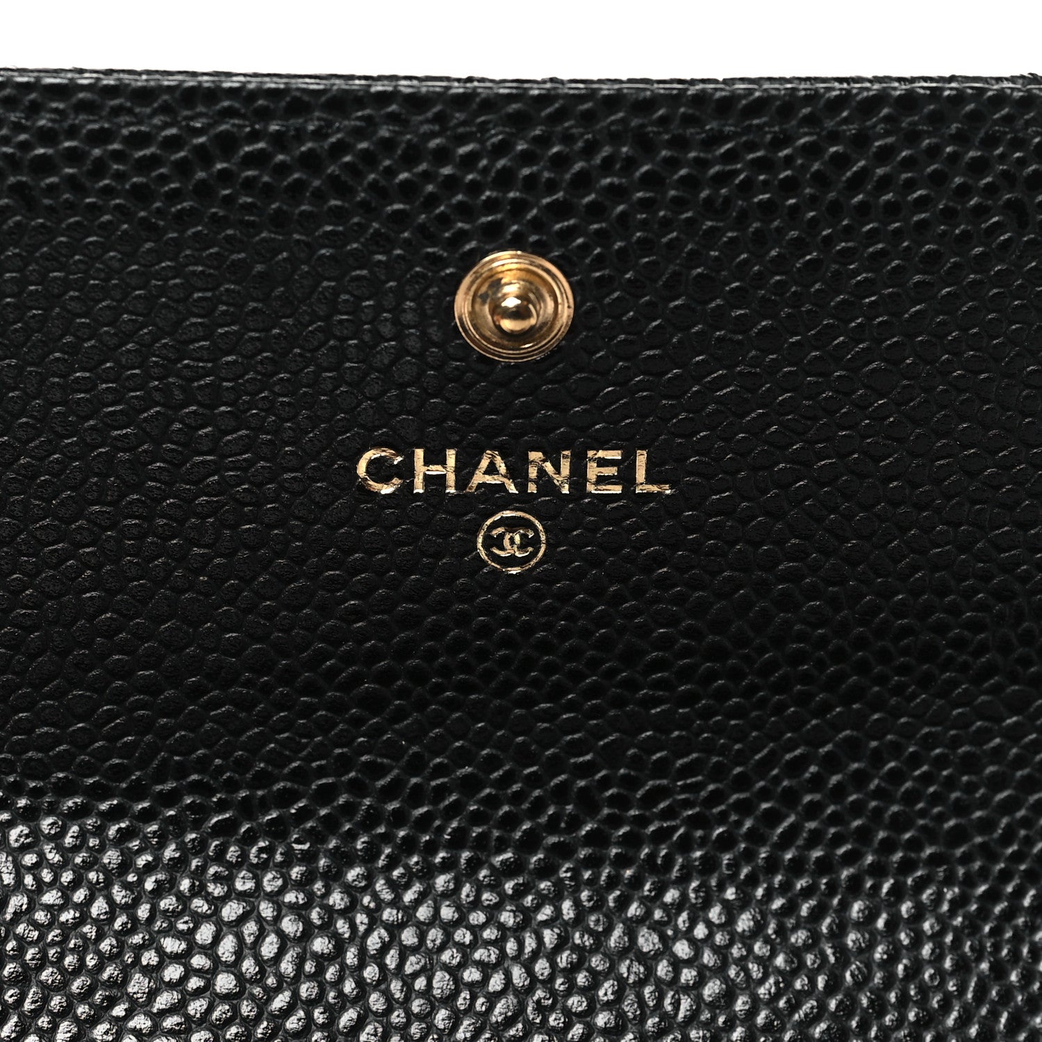 Chanel Caviar Quilted Large Gusset Flap Wallet Black 6 of 10