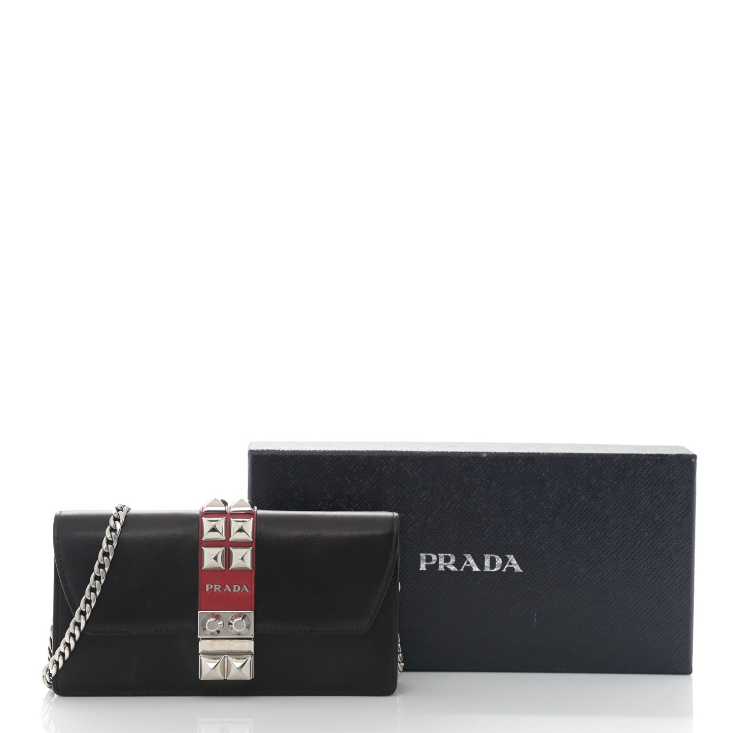 City Calfskin Studded Mini Elektra Crossbody Bag Black Fuoco
