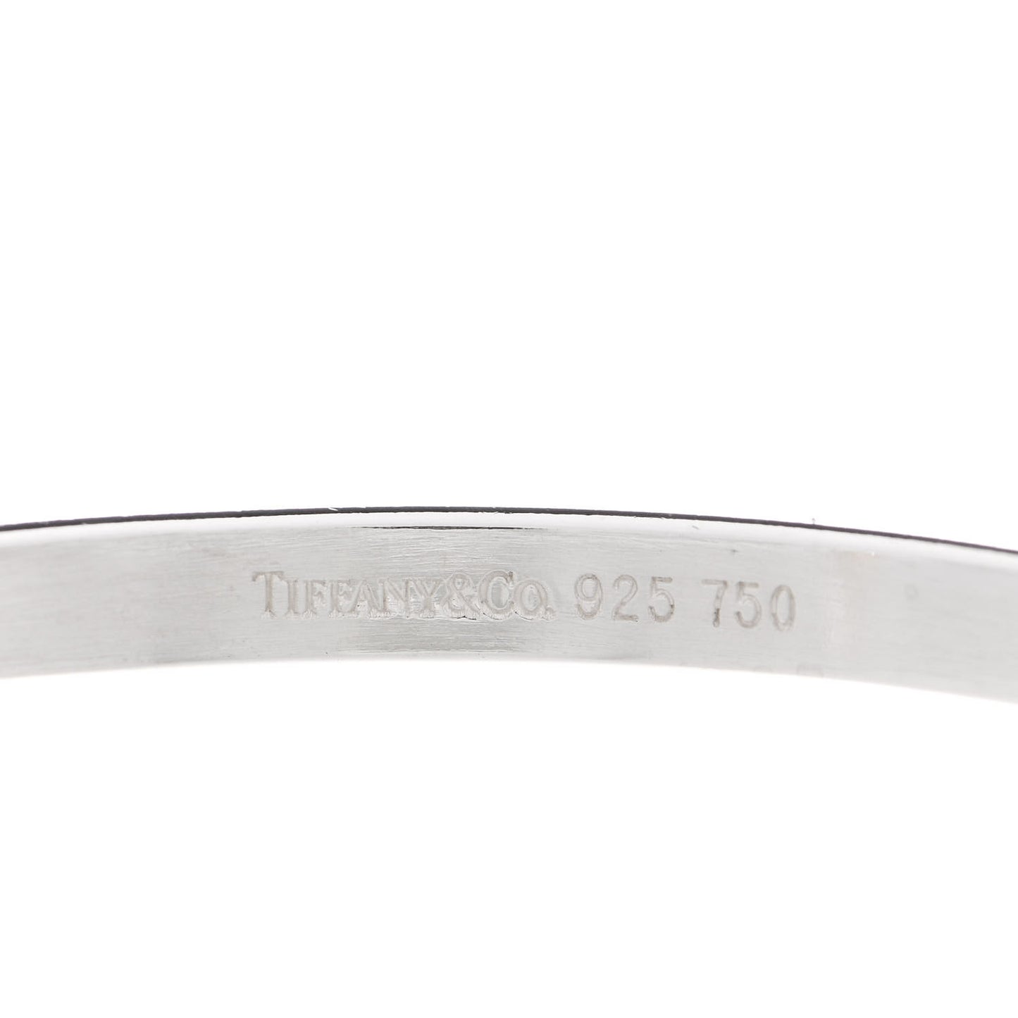 Sterling Silver 18K Yellow Gold Hook Eye Bangle Bracelet